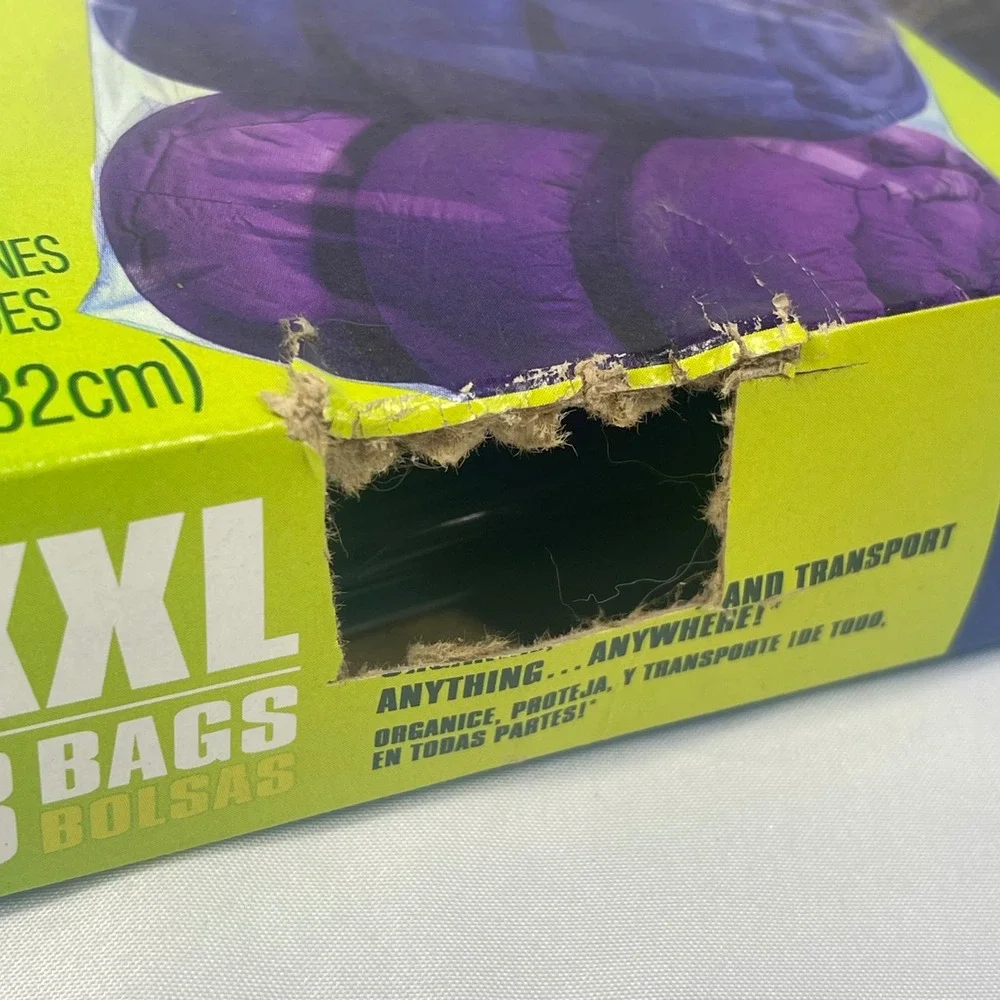 Ziploc Big Bags XXL 20 Gallon Heavy Duty Storage Bags 2 Ft x 2.7 Ft 3 Count